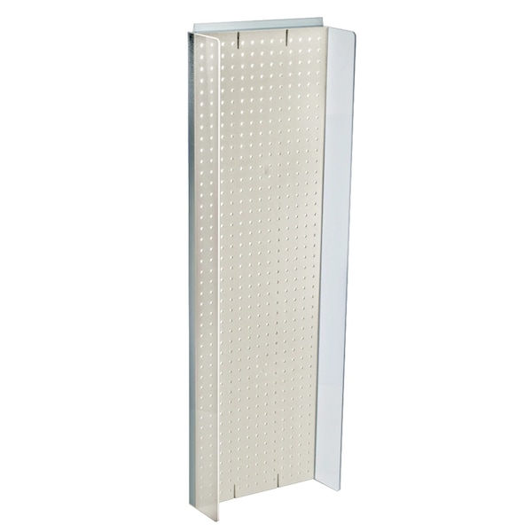 Azar Displays 13.5"W x 44"H Pegboard Powerwing Display 700350-WHT - main